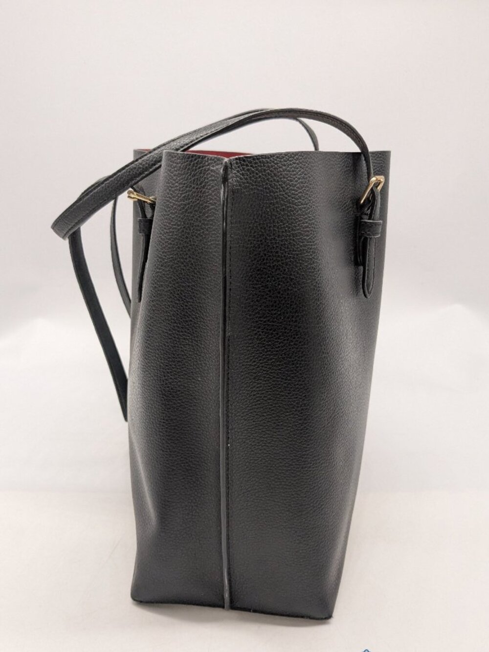 Authentic Coach Black Double Faced Leather Mollie Tote Bag - Picture 2 of 7